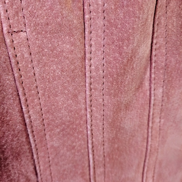 Live Little Blush Suede SNAP Jacket MEDIUM - Picture 5 of 7